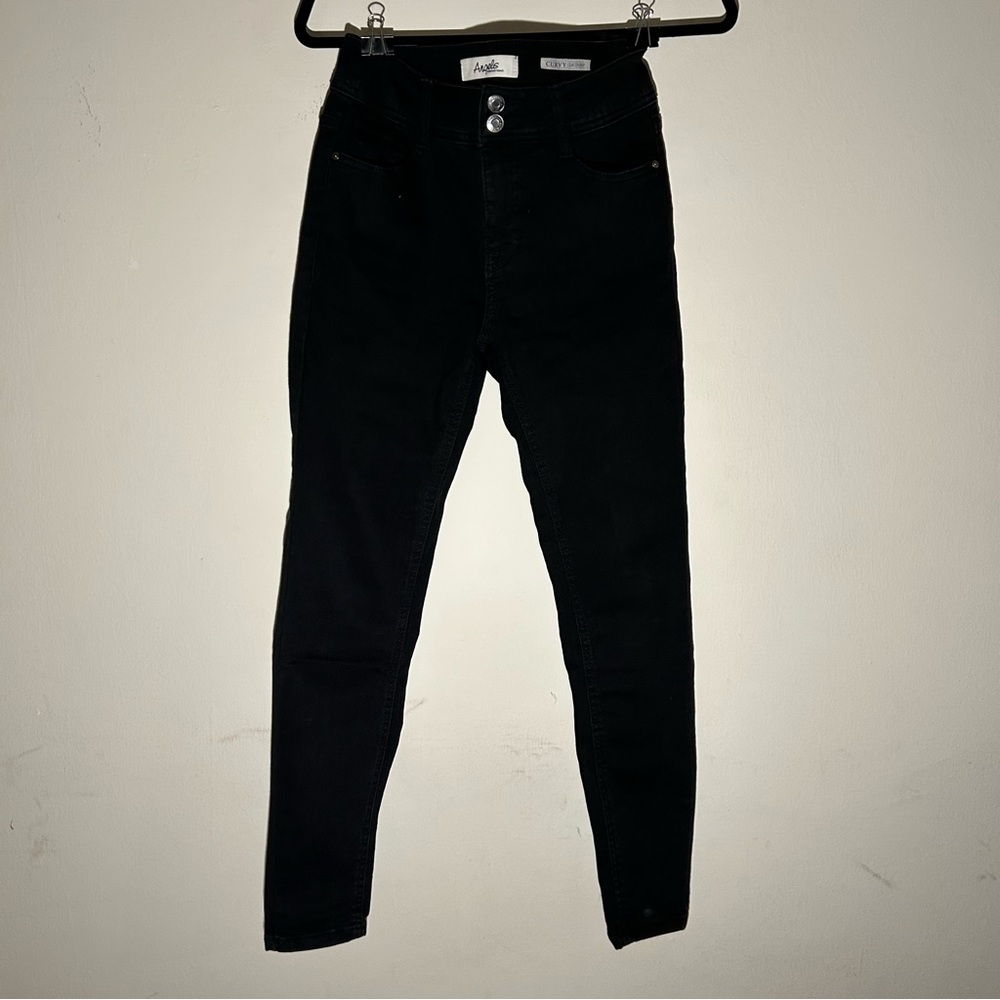 Angels Black Curvy Skinny Jeans